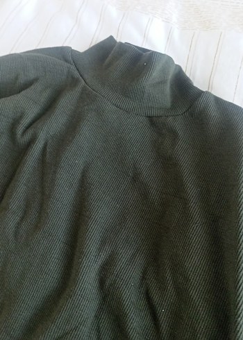 koyu yeşil Erkek Klasik Boğazlı Triko - Görsel 2