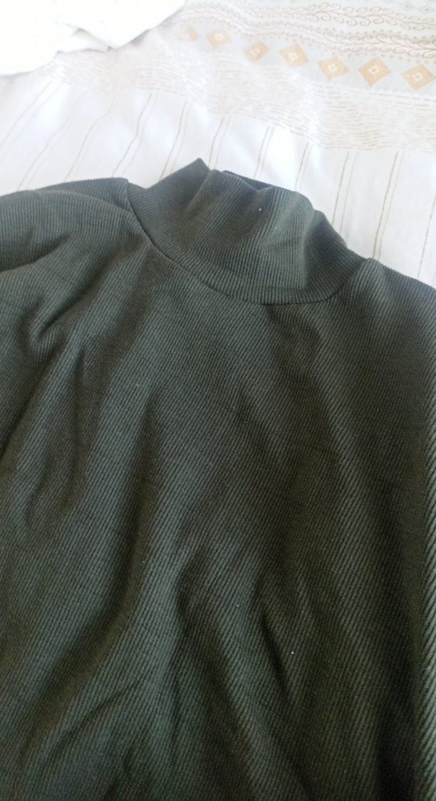 koyu yeşil Erkek Klasik Boğazlı Triko - Görsel 2