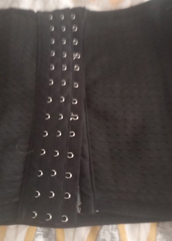 Siyah Parlak Hemşire Korsesi Midi Boy - Görsel 2