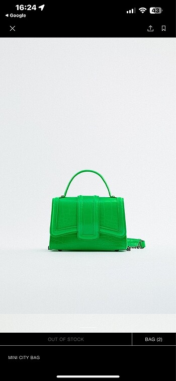 Zara Zara mini city çanta