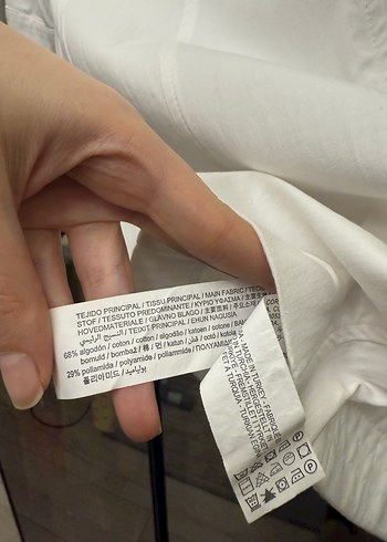 Zara Beyaz V Yaka Elbise - Görsel 4