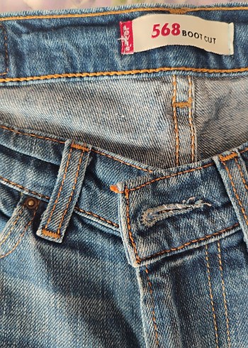 28 Beden Kadın Mavi Denim Regular Fit Kot Pantolon