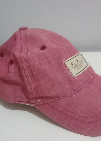 Pembe Pamuklu kız çocuk şapkası