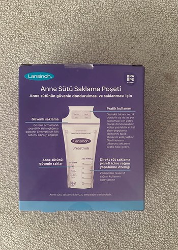 Lansinoh Anne Sütü Saklama Poşeti 25'li - Görsel 3