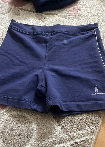 Mavi Polo Sport Hamile Şortu Fermuarlı - Görsel 3