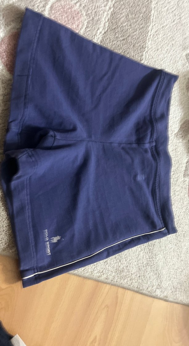 Mavi Polo Sport Hamile Şortu Fermuarlı - Görsel 2