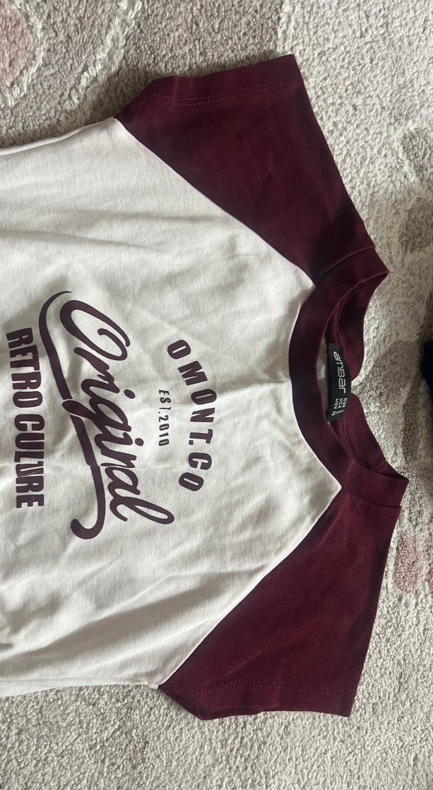 Baskılı, Kısa Kollu Hamile Tişörtü - Görsel 4