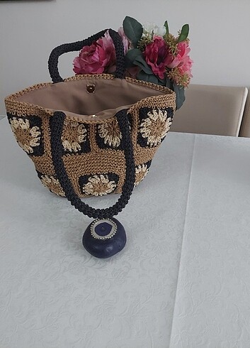 Beymen Hasır yazlık plaj çantası