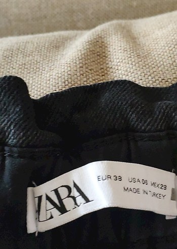 Zara kadın bol camvas pantalon - Gevşek Kesim