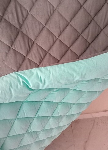  Beden gri Renk Çift kisilik Kadife gri yatak örtüsü 