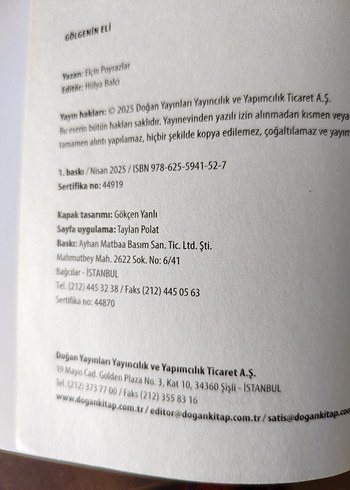 Gölgelerin Eli - Elçin Poyrazlar