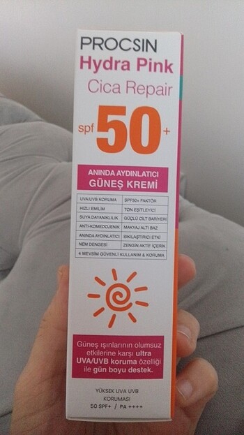  Beden Procsin aydınlatıcı leke giderici Pink güneş kremi 