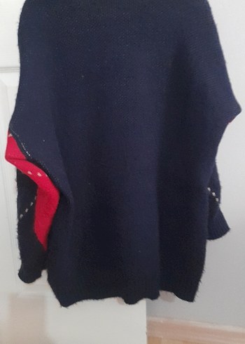 Bohem Çok Renkli Örgü Kadın Kazak - Görsel 2