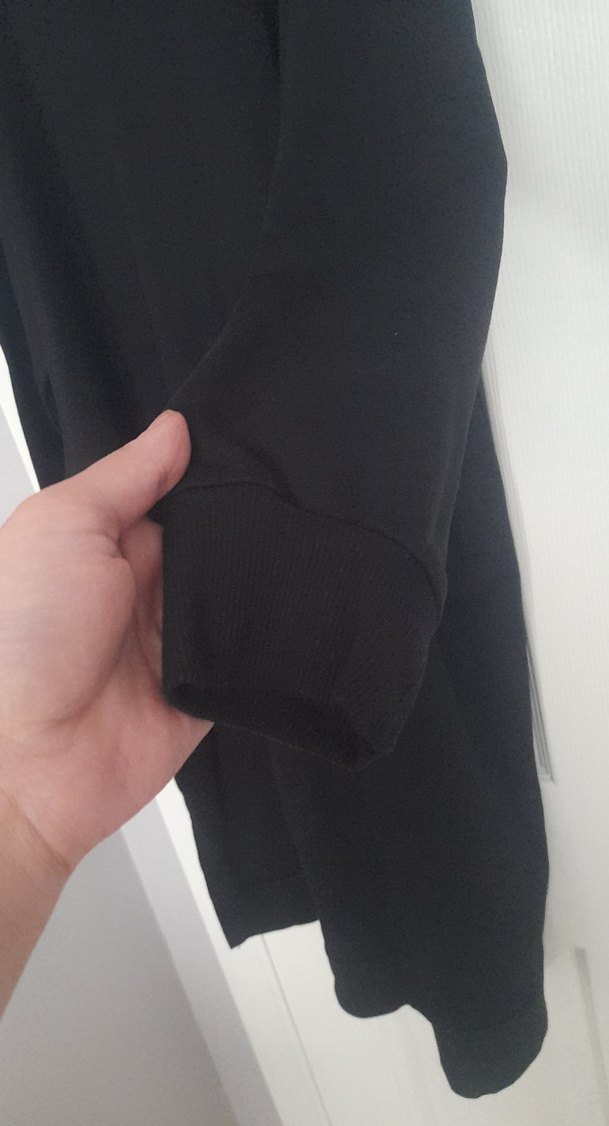 Siyah Kadın Uzun Kollu Rahat Tunik - Görsel 4