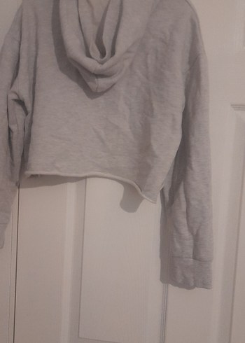 Gri Harvard Baskılı Kadın Sweatshirt - Görsel 3