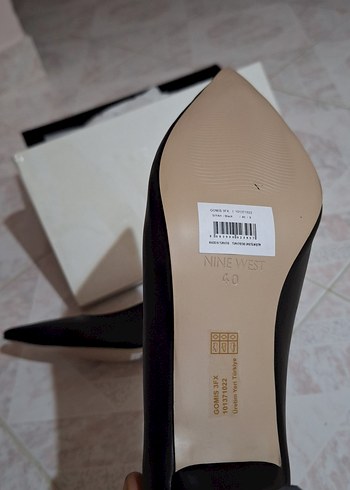 40 Beden Nine West Siyah Stiletto Topuklu Kadın Ayakkabı