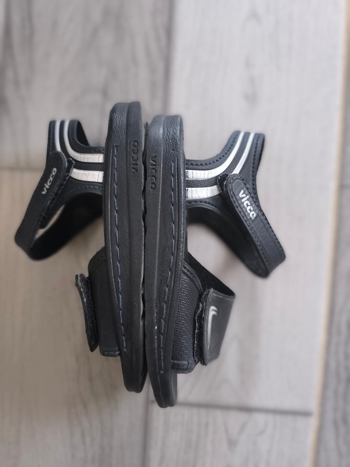 Erkek Lacivert Cırtlı Kauçuk Sandalet - Görsel 2