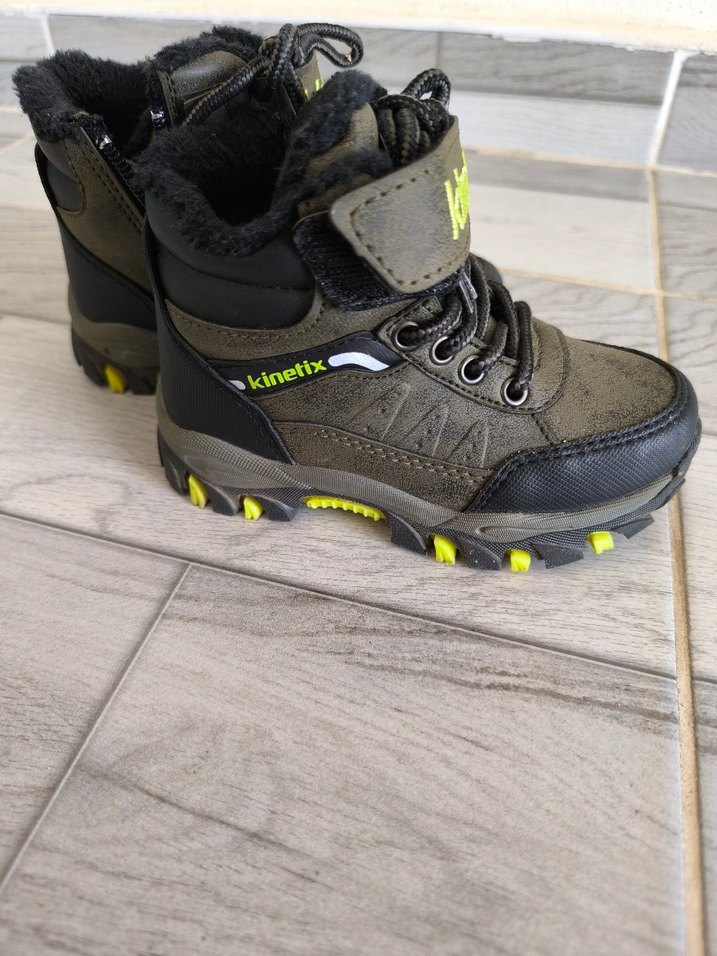 Kinetix Gri Erkek Çocuk Botu Velcro - Görsel 4