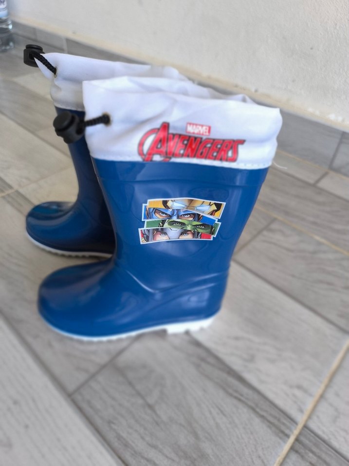 Çocuk Mavi Marvel Avengers Lastik Bot - Görsel 2