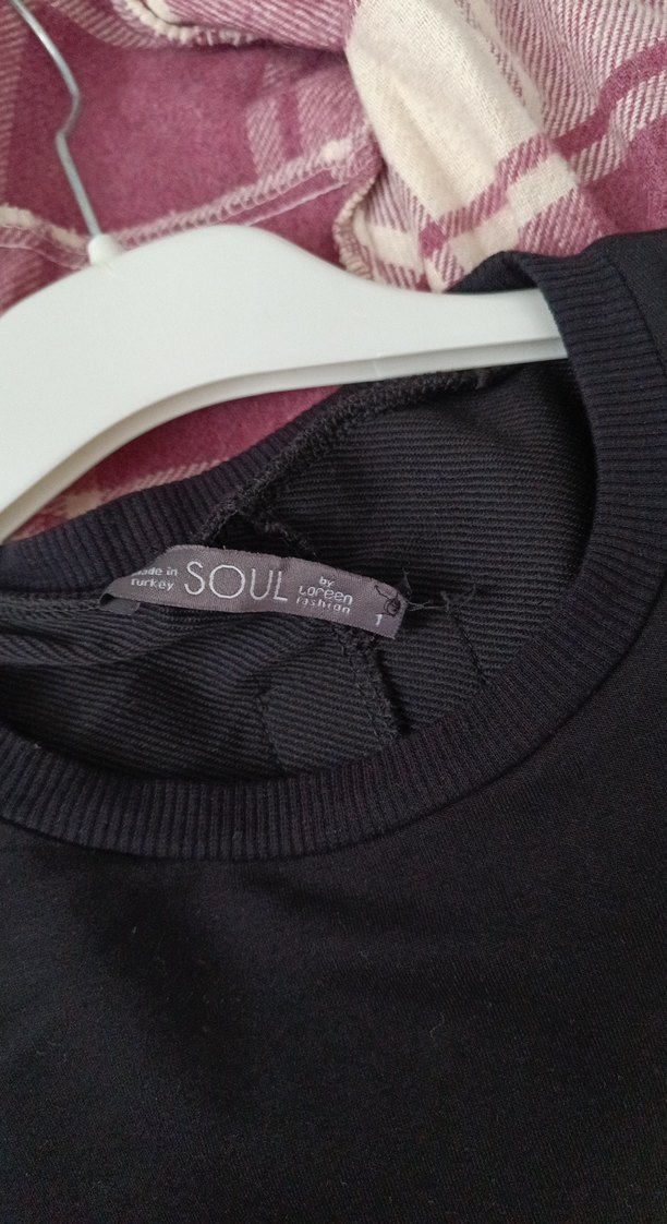 Siyah Uzun Kollu Salaş Kadın Tunik - Görsel 3