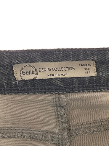 34 Beden gri Renk Batik Jean / Kot %70 İndirimli.