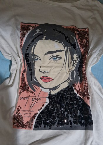 Baskılı Kısa Kollu Sokak Stili Tişört - Görsel 2