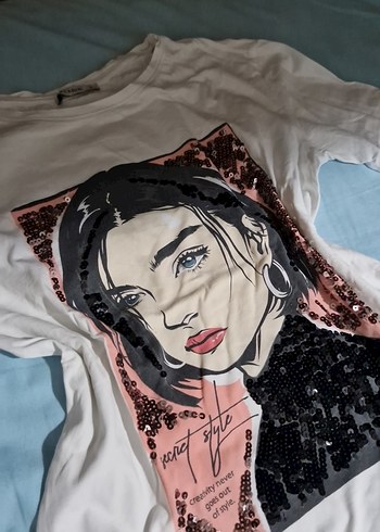 Baskılı Kısa Kollu Sokak Stili Tişört - Görsel 4