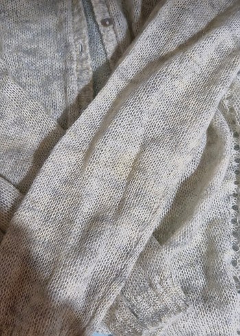 Bej V Yaka Kadın Hırka - Görsel 7