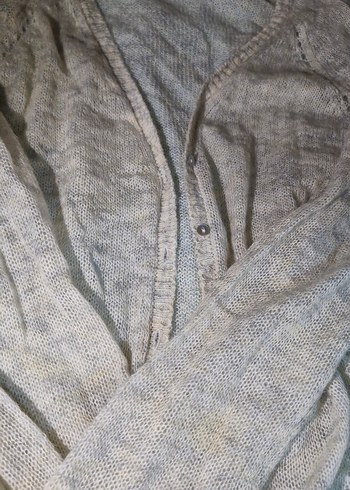 Bej V Yaka Kadın Hırka - Görsel 3