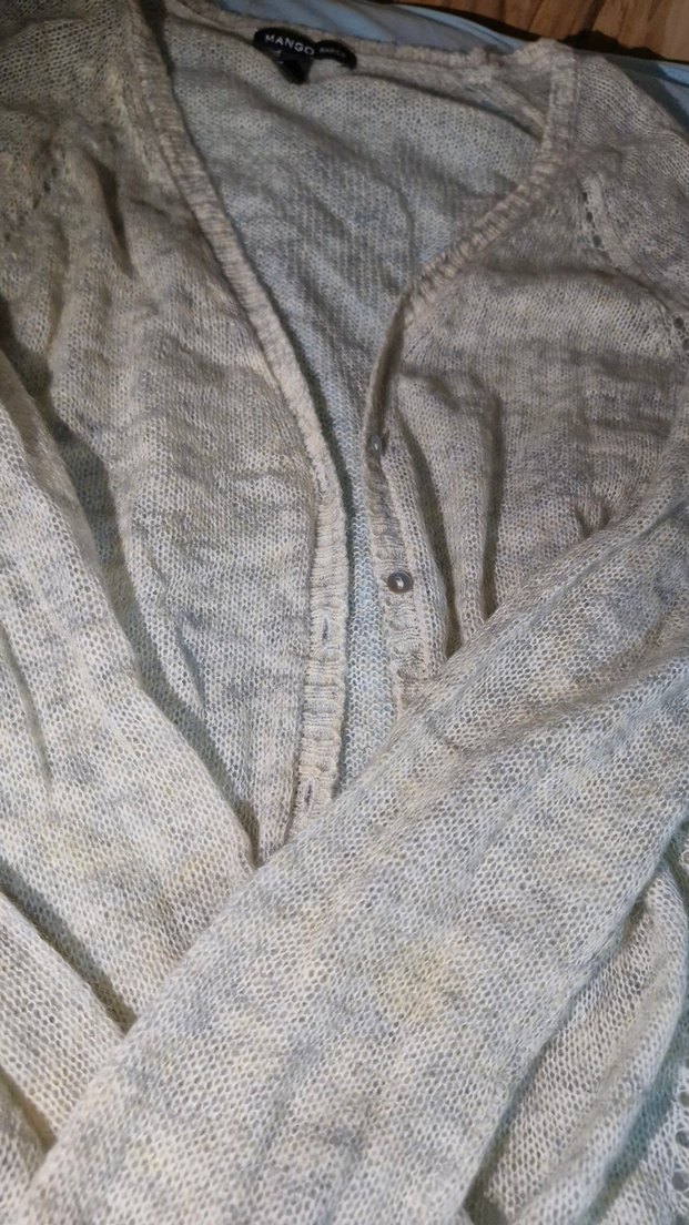 Bej V Yaka Kadın Hırka - Görsel 3