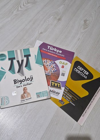 TYT Biyoloji Notları ve Türkçe/Geometri Fasikülleri - Görsel 2