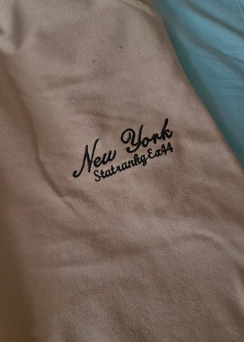 Bej Süet Rahat Kesim Kadın Eşofman Altı - Görsel 4