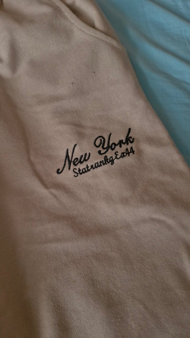 Bej Süet Rahat Kesim Kadın Eşofman Altı - Görsel 4