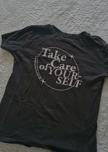 Siyah Tişörtü, Kısa Kollu, Baskılı - Görsel 2