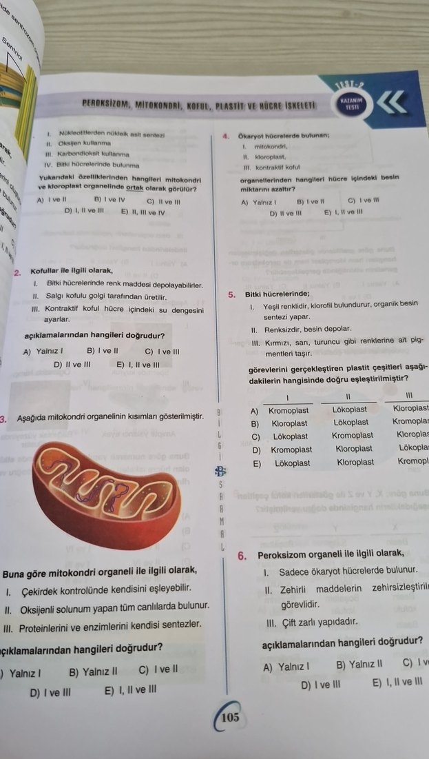 9. Sınıf Biyoloji Soru Bankası - Görsel 3