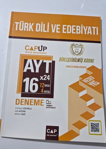 Türk Dili ve Edebiyatı AYT 16x24 Deneme Kitabı