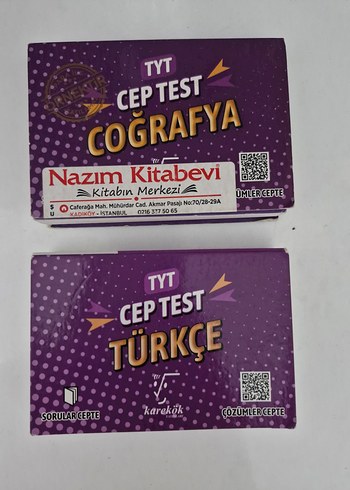 TYT Cep Test Coğrafya ve Türkçe Seti