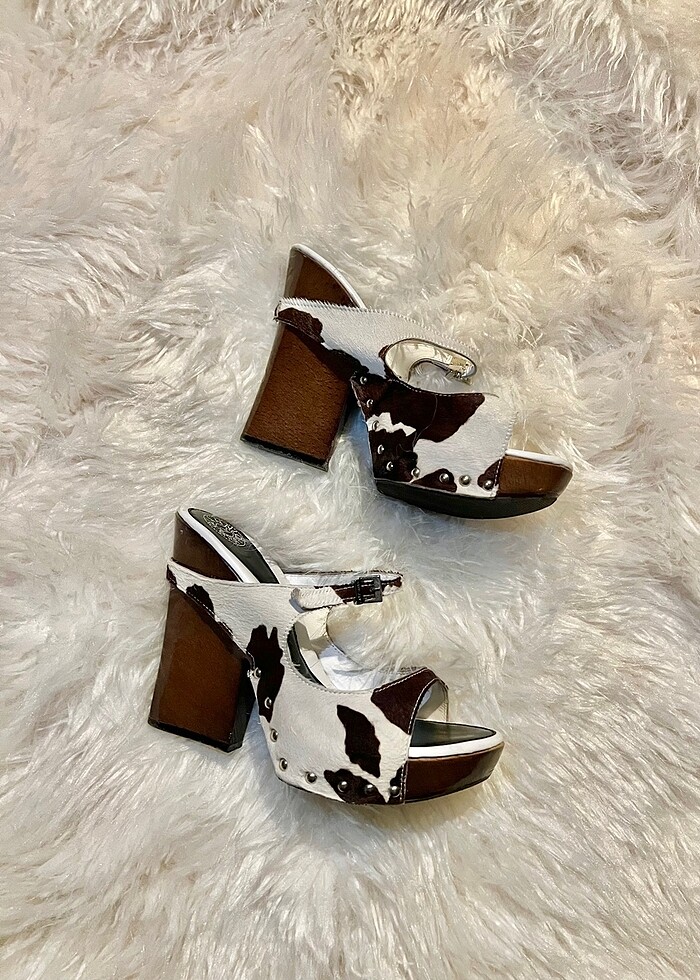 Y2K Ahşap topuklu Terlik Gianni Bravo - Görsel 3