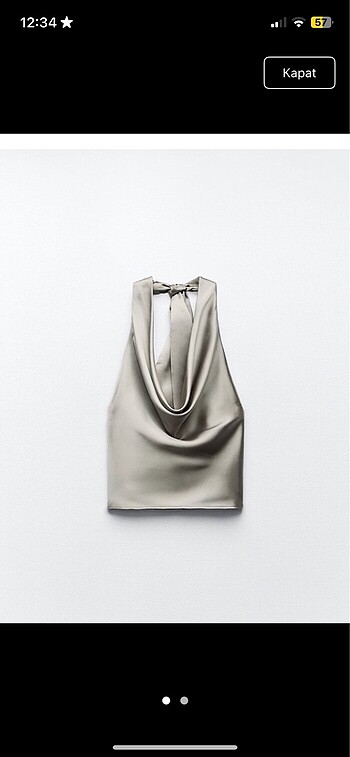 Zara saten bluz