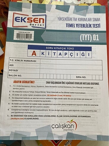 Deneme yks matematik tyt ayt tüm dersler