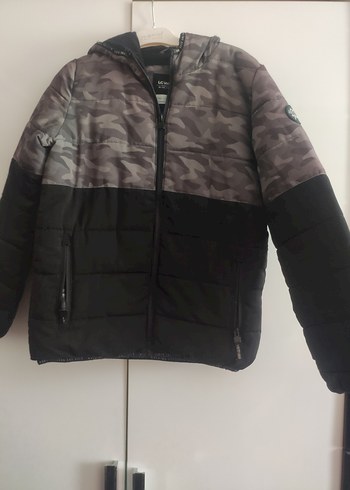 LC Waikiki Erkek Çocuk Kamuflaj Desenli Fermuarlı Mont