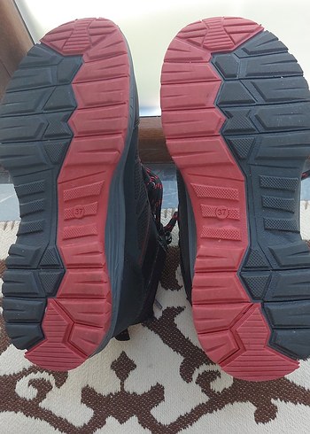 Kırmızı Siyah Street Wear Spor Ayakkabı Bağcıkları - Görsel 7