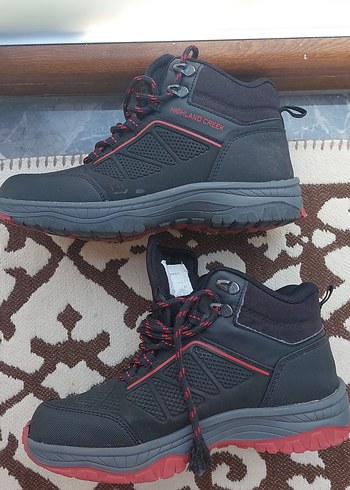 Kırmızı Siyah Street Wear Spor Ayakkabı Bağcıkları - Görsel 5