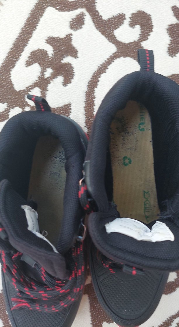 Kırmızı Siyah Street Wear Spor Ayakkabı Bağcıkları - Görsel 2