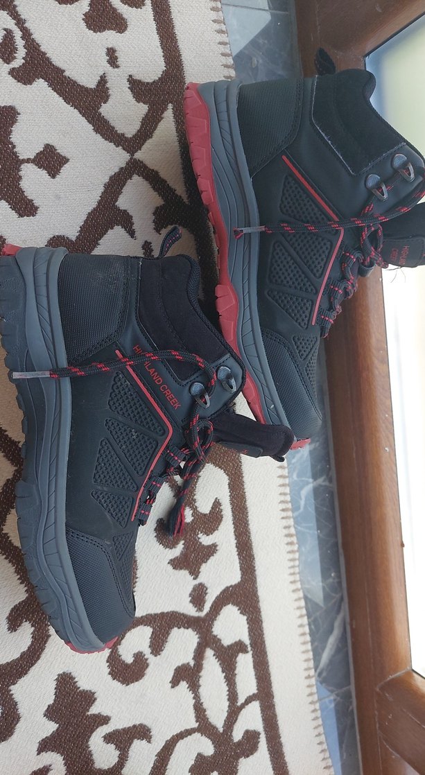 Kırmızı Siyah Street Wear Spor Ayakkabı Bağcıkları - Görsel 4