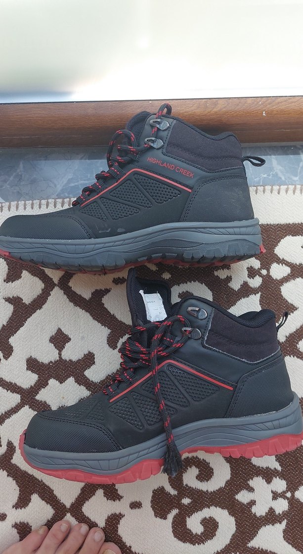 Kırmızı Siyah Street Wear Spor Ayakkabı Bağcıkları - Görsel 5