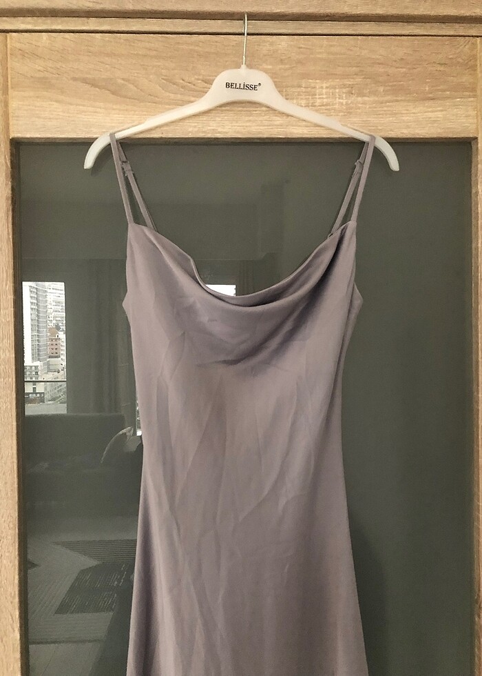 Saten elbise - Görsel 5