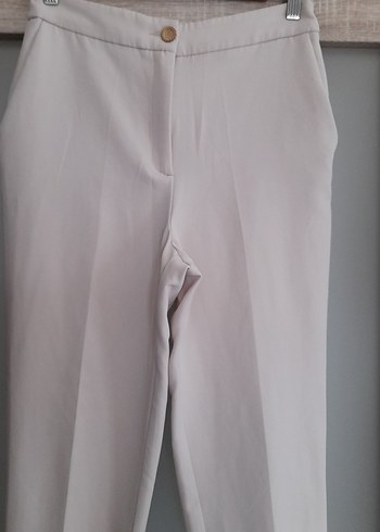 LC Waikiki Bej Kadın Midi Kumaş Pantolon