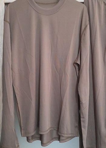 Erkek Kahverengi Uzun Kollu Pijama Takımı - Görsel 3