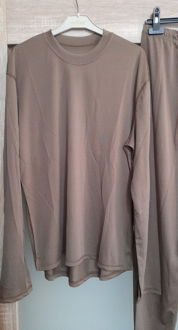 Erkek Kahverengi Uzun Kollu Pijama Takımı - Görsel 3